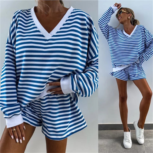 Women Casual look with striped pattern Amarae