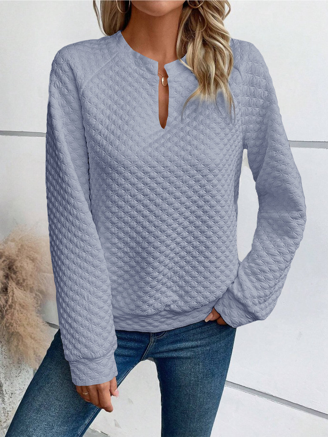 Women's sweatshirt with textured design Lune London