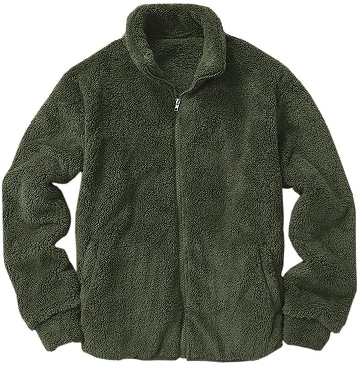 Soft fleece jacket for men with high collar and practical pockets Lune London