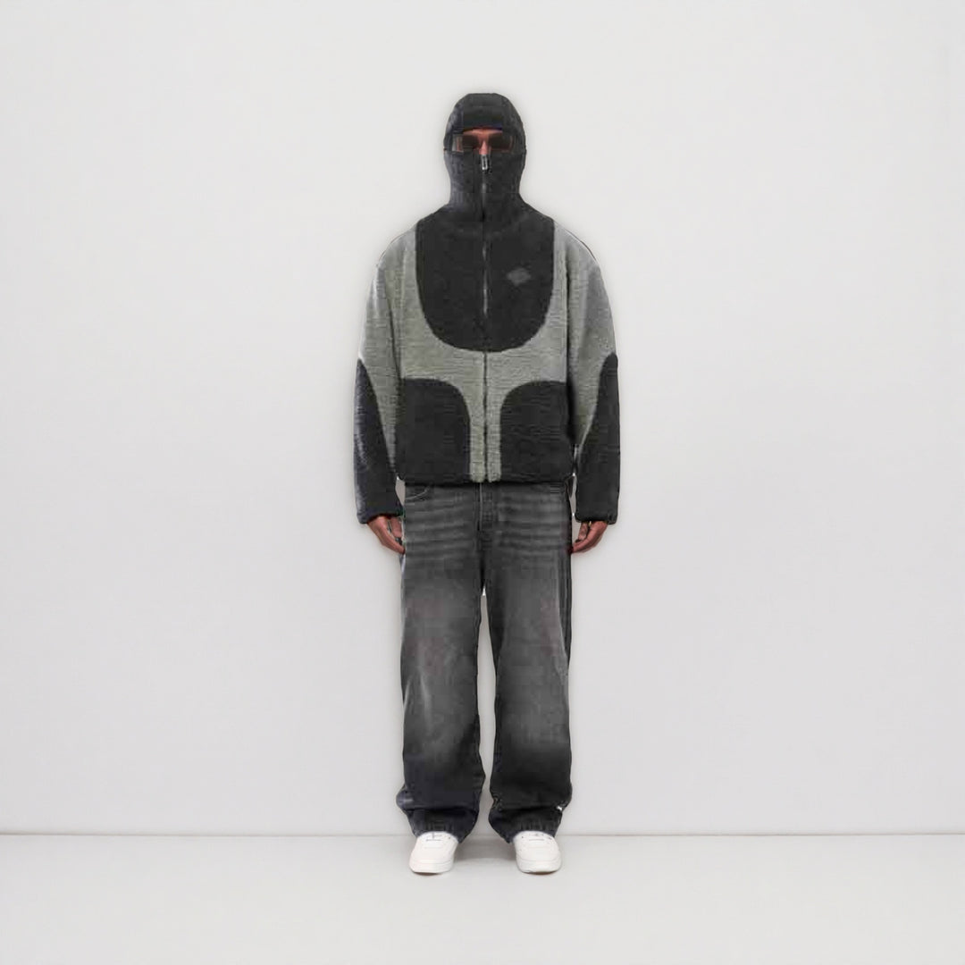 Fleece jacket for women with a high collar and practical zip pockets Lune London