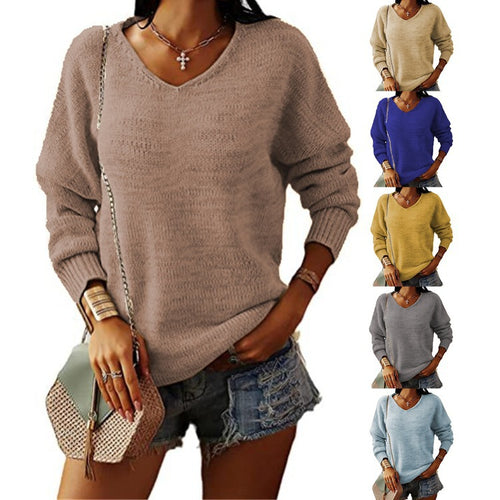 V-neck sweater for women with a relaxed fit Amarae