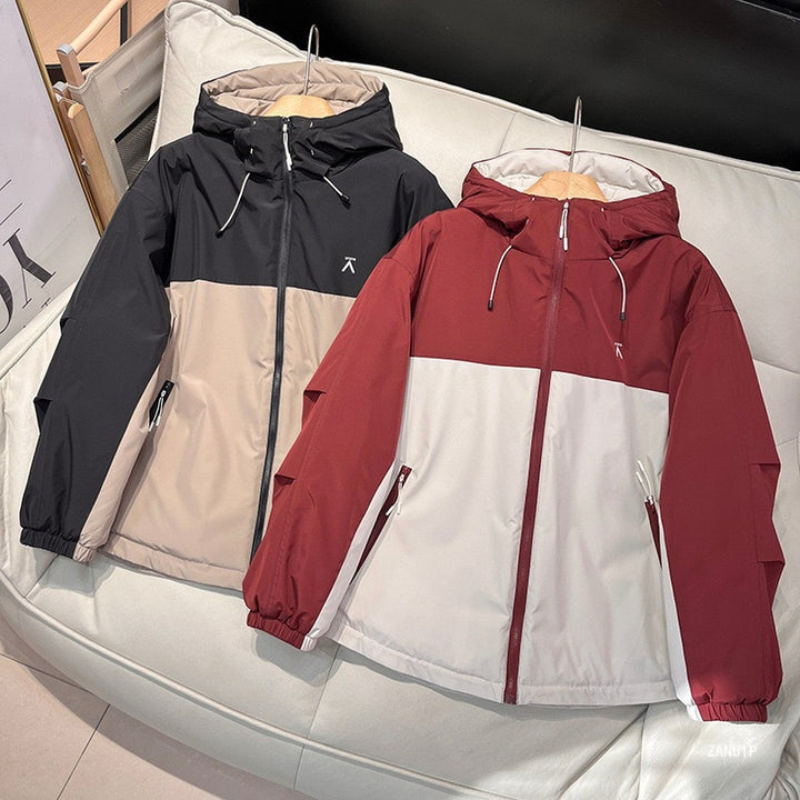 Veste de transition imperméable pour femmes avec col à capuchon ajustable Chic & Stil