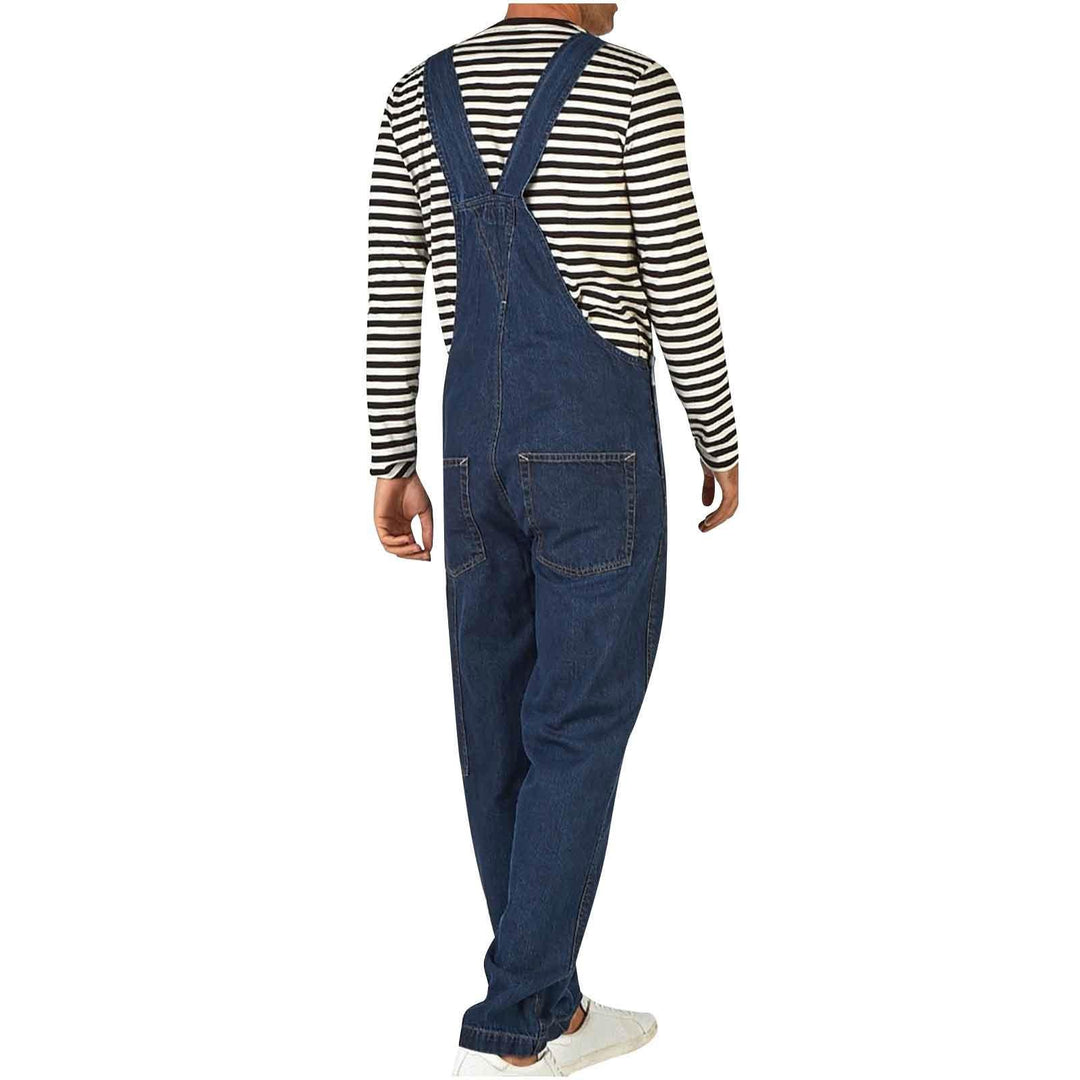 Men's denim overall with adjustable straps and practical pockets Lune London