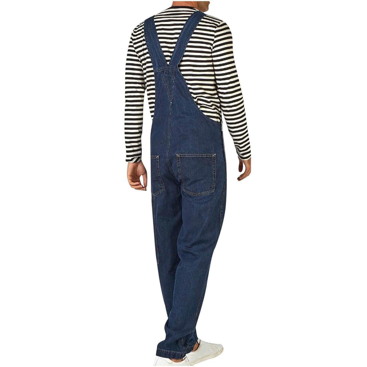 Men's denim overall with adjustable straps and practical pockets Lune London