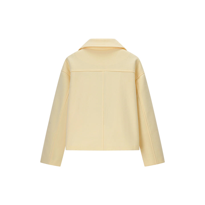 Short double-breasted fashionable jacket for women with side pockets Lune London