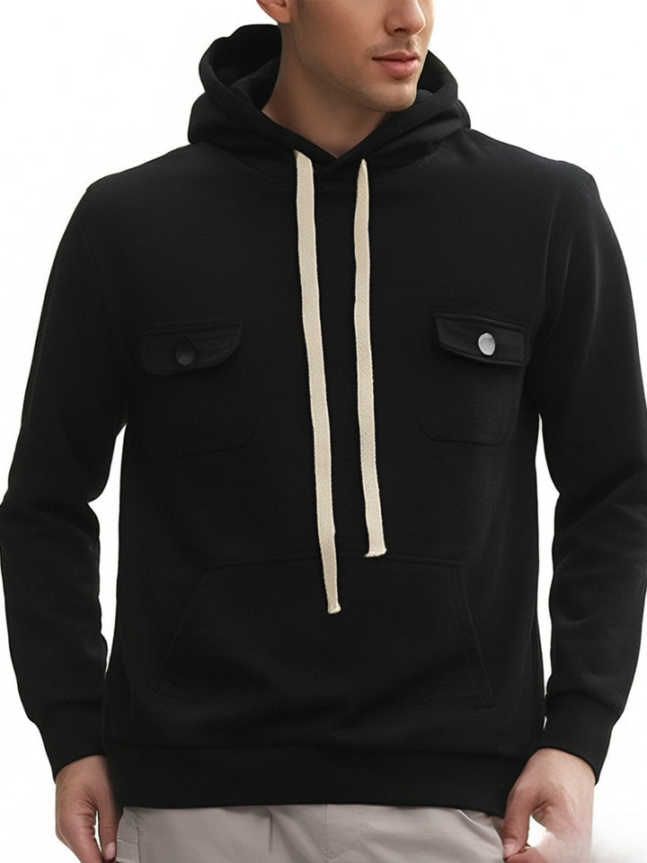 Men's hoodie with practical pockets and modern design Lune London