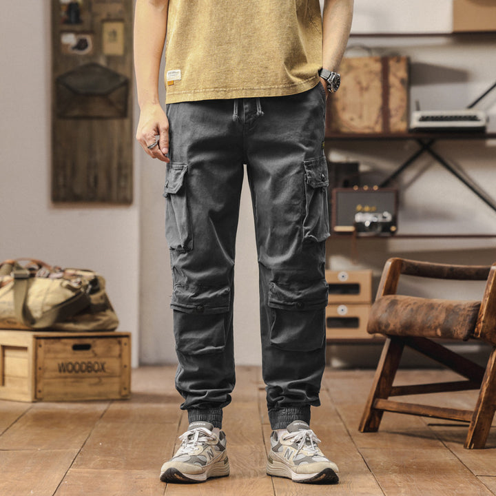 Comfortable cargo pants for men with elastic cuffs Lune London