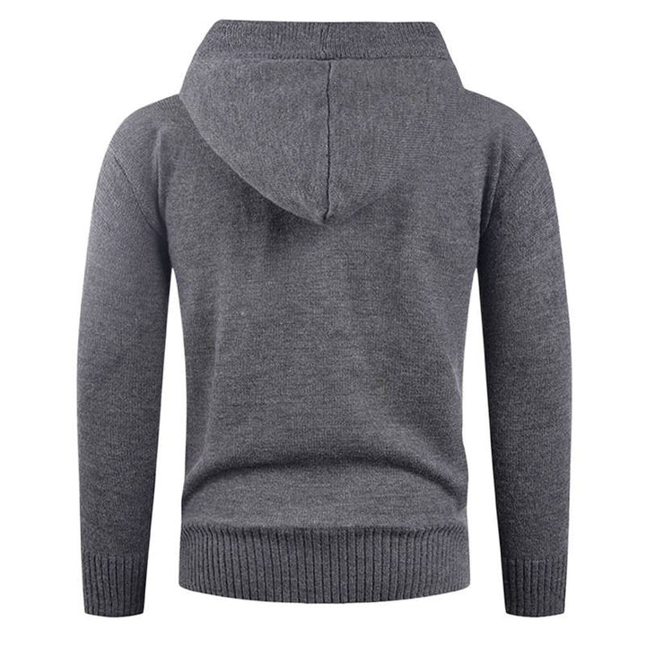 Trendy hoodie for men with button detail Lune London