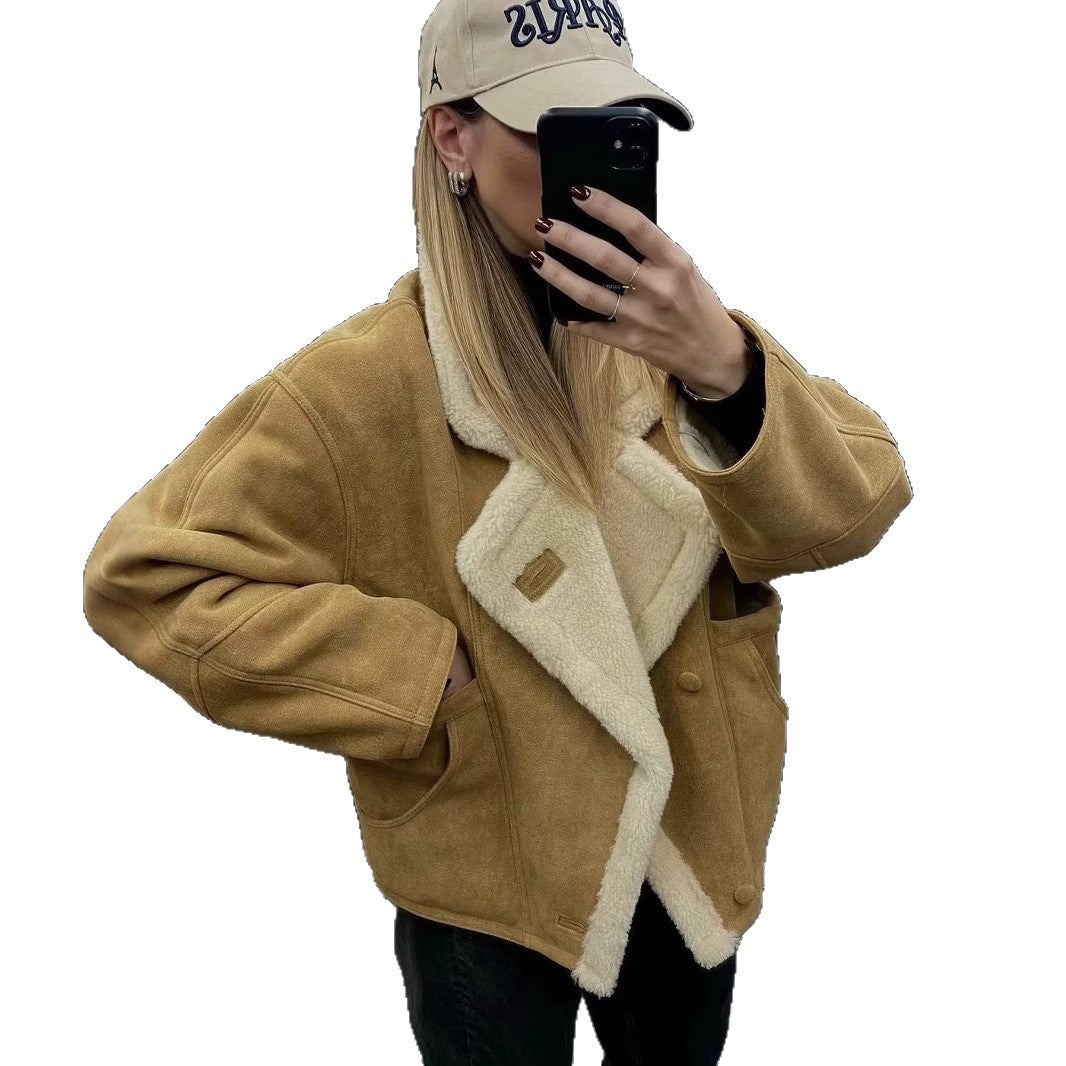 Ladies soft and warm teddy jacket Lune London