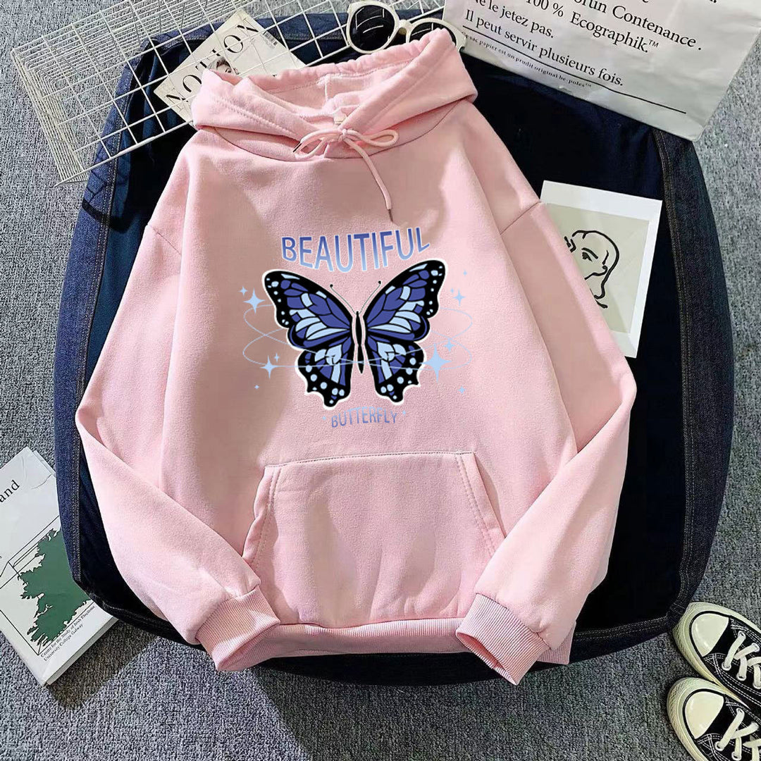 Women's hoodie with creative butterfly design Chic & Style