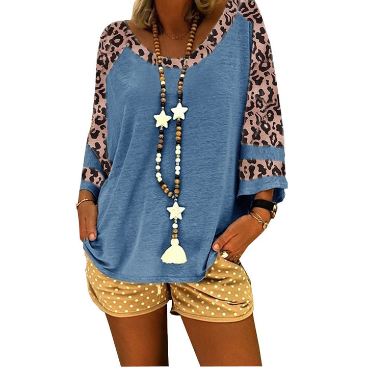Leisure tunic for women with leopard patterns and casual fit Lune London