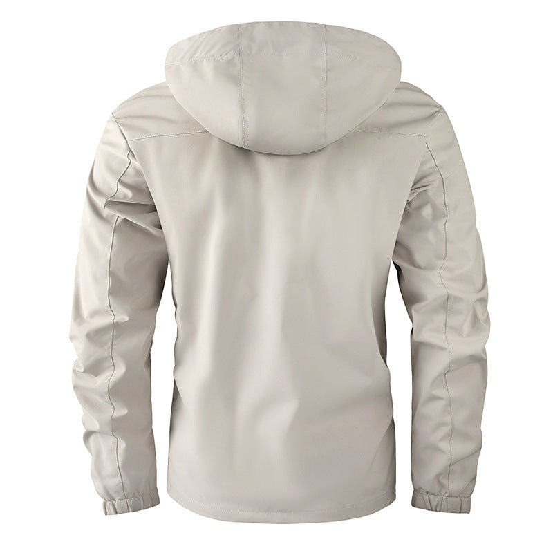 Insulated winter jacket for men with removable faux fur collar Lune London