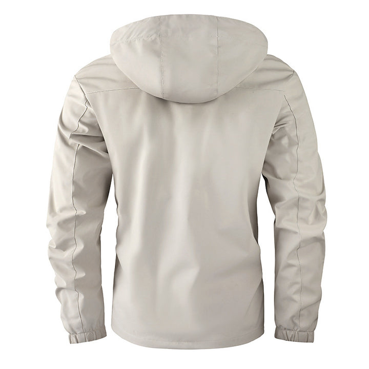 Insulated winter jacket for men with removable faux fur collar Lune London