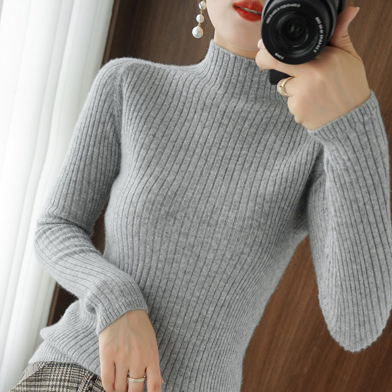 Pull à col roulé élégant et flatteur pour la silhouette Chic & Stil