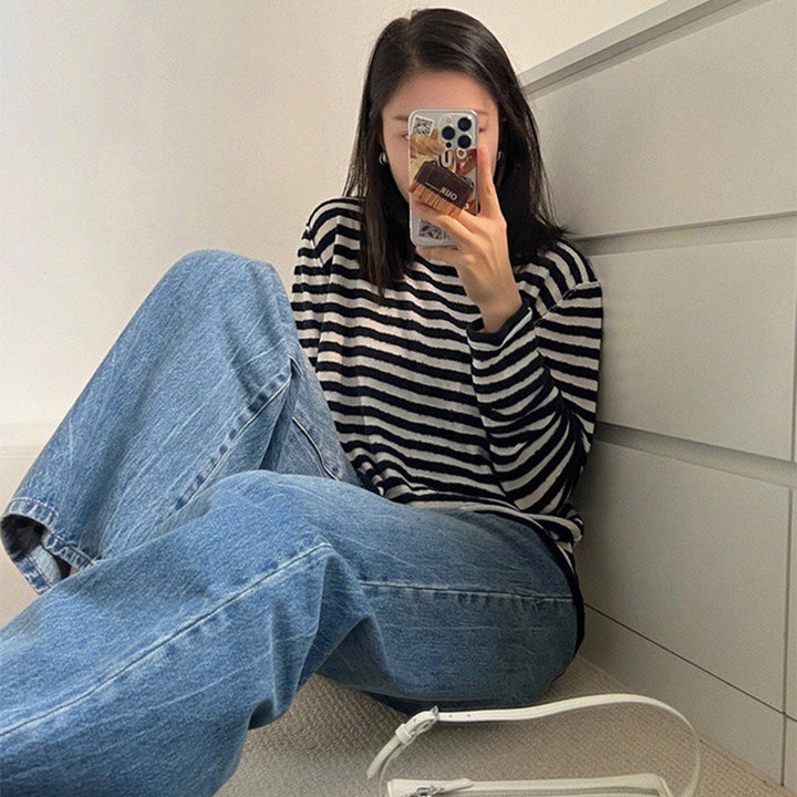 Jeans femme décontractés et coupés larges Chic & Stil