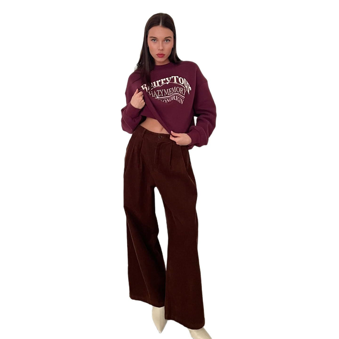 Ladies' sweatshirt with elegant logo and casual cut Lune London