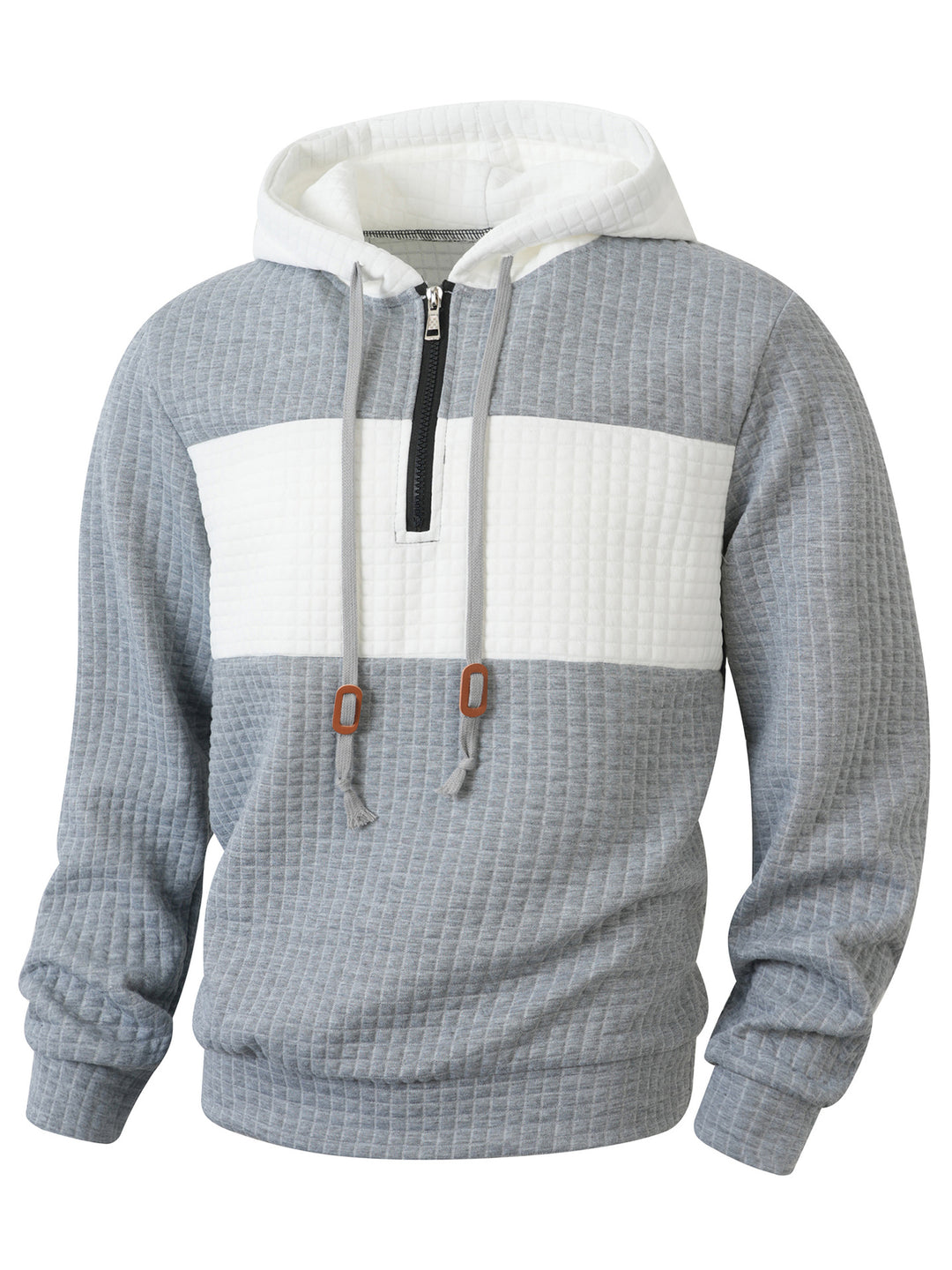Men's Hoodie with 1/4 zipper and structured design Lune London