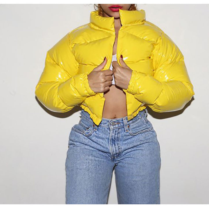 Ladies shiny quilted jacket Chic und Stil