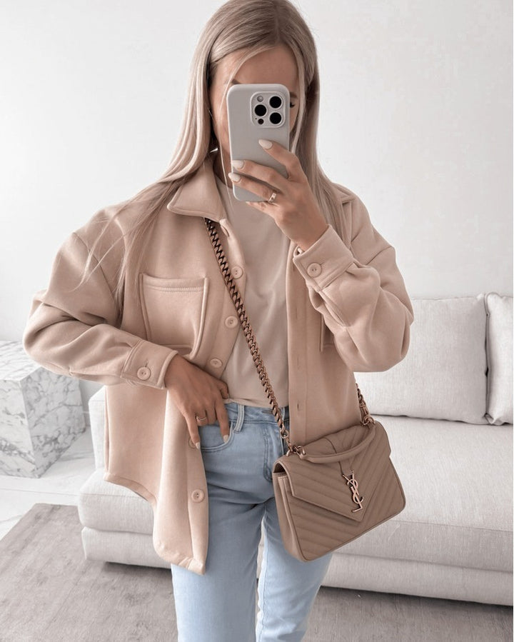 Casual overshirt jacket for women with practical pockets Lune London