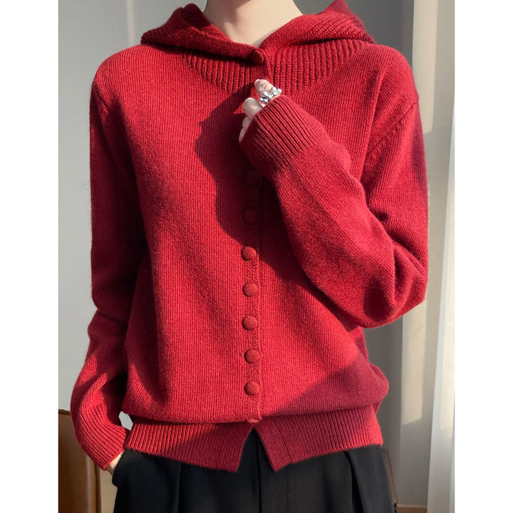 Gilet femme avec capuche et détails de boutons décoratifs Chic & Stil