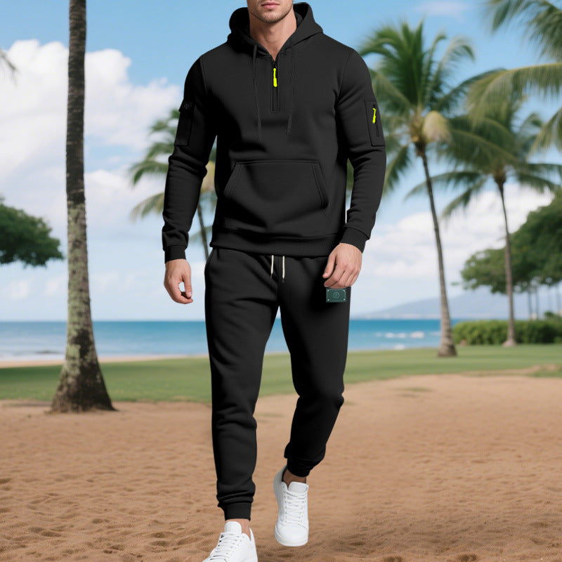 Men's sweatshirt set with practical pockets and drawstring Lune London