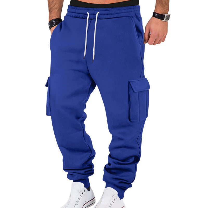 Men's cargo jogger pants with elastic waistband and practical pockets Lune London