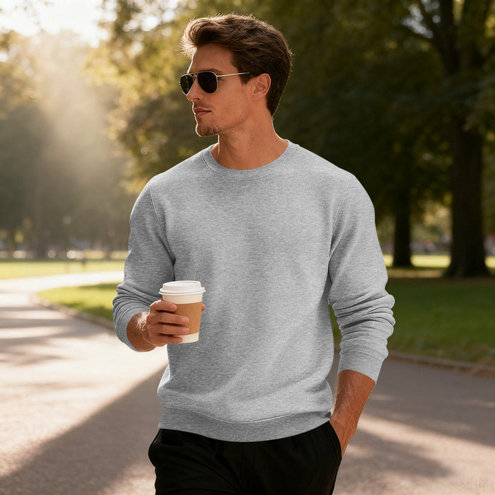 Men's casual sweatshirt with modern cut and comfortable cotton blend Chic and style