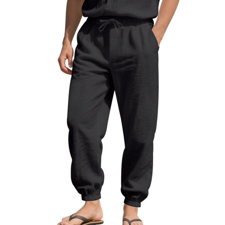 Women's leisure pants made of breathable, lightweight material with adjustable waistband Chic and style