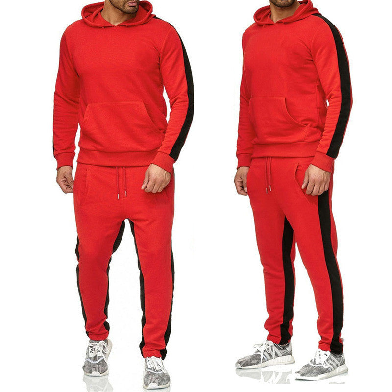 Men's sports tracksuit with contrasting side stripes Lune London
