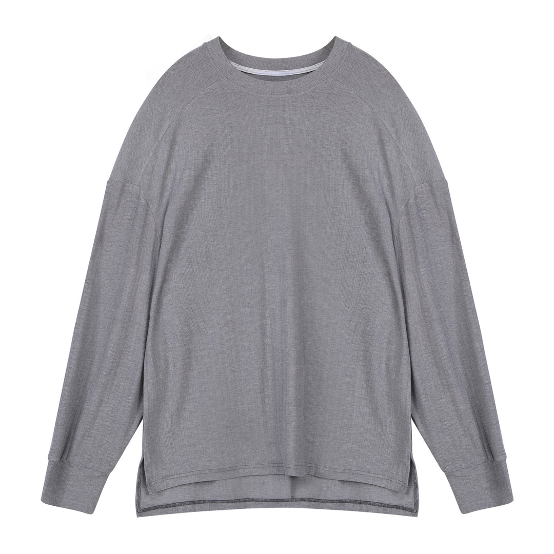 Women Long Sleeve T-Shirt with Relaxed Fit and Breathable Cotton Blend Lune London
