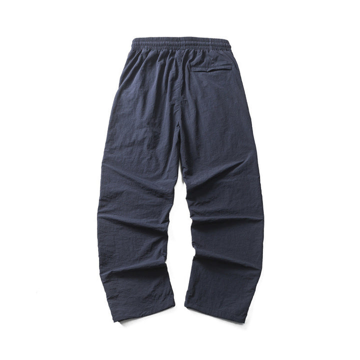 Men's Lightweight Cargo Casual Pants with Drawstring Waistband, Reflective Details, and Adjustable Leg Openings Amarae