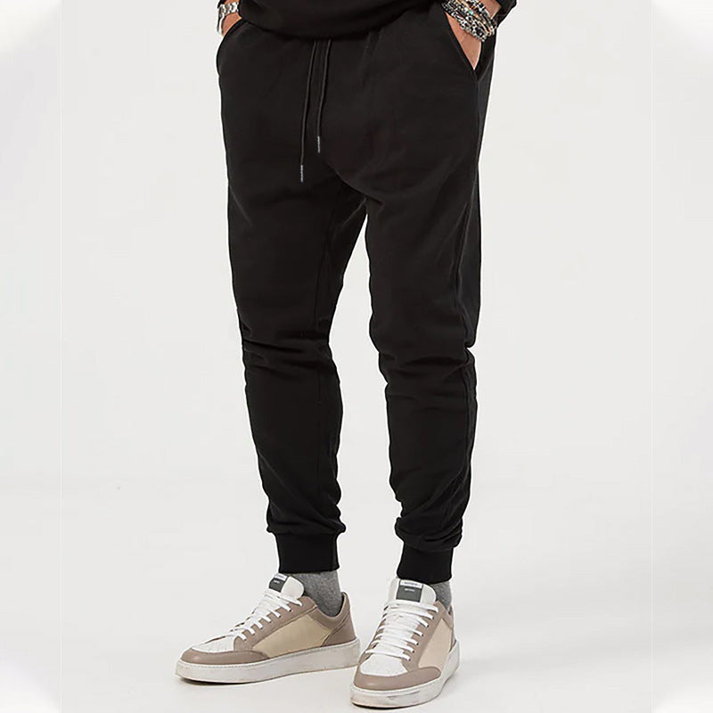 Men's casual jogging pants with elastic waistband and side zip pockets Chic and style