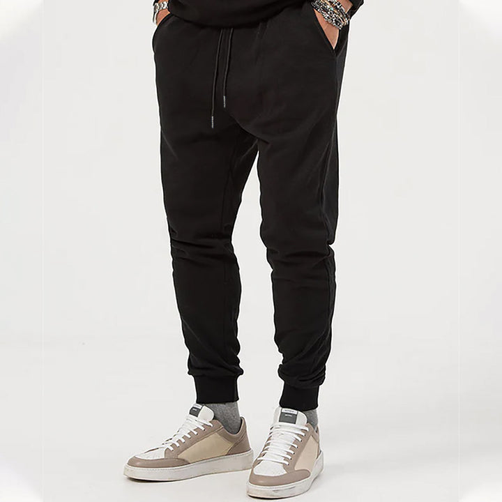 Men's casual jogging pants with elastic waistband and side zip pockets Chic and style
