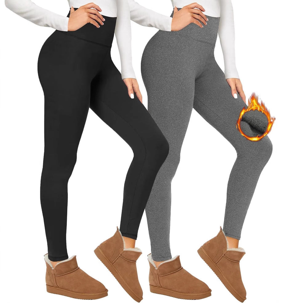 Women's Fleece-lined Thermal Leggings with High Waist and Figure-shaping Stretch Amarae