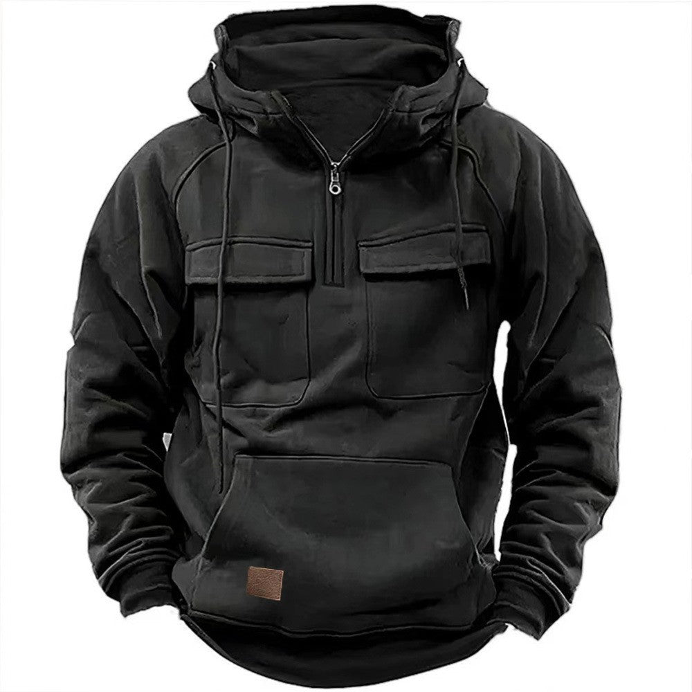 Men's functional hooded sweatshirts with practical pockets Lune London