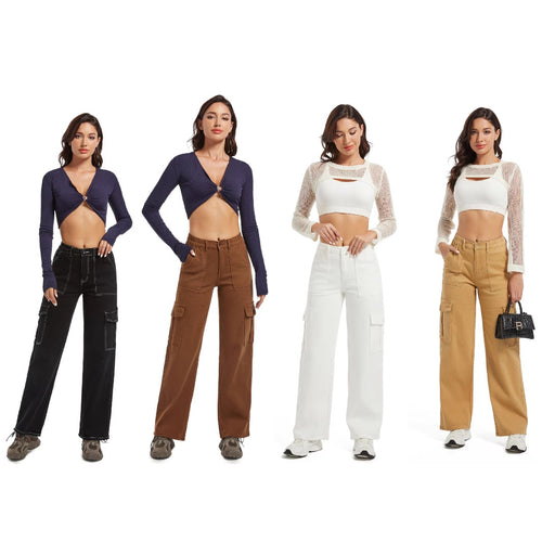 Casual fit women's cargo pants with practical pockets Amarae