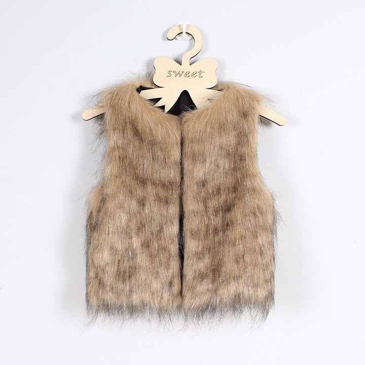 Ladies reversible luxurious faux fur vest Lune London