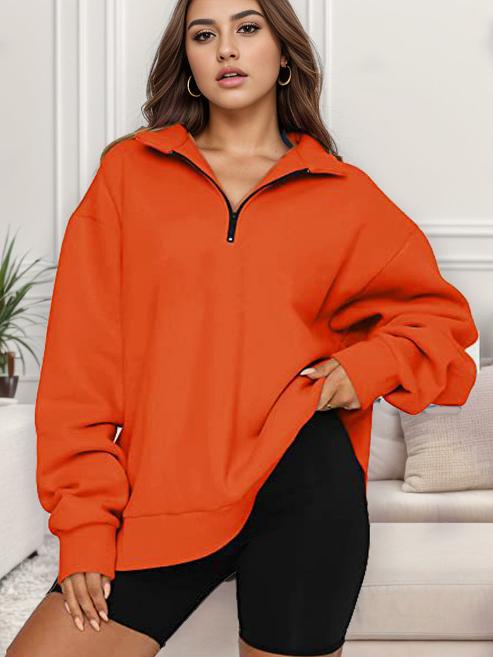 Oversized sweatshirt for women with high collar Amarae