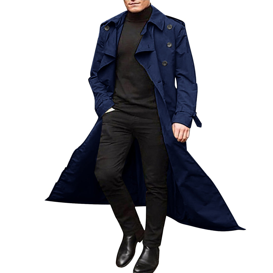 Elegant trench coat for men with double row of buttons Amarae