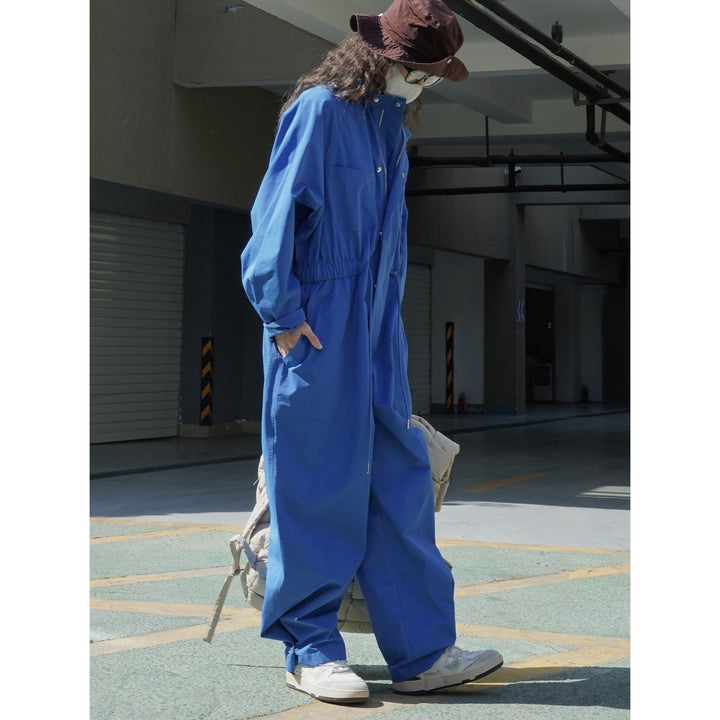 Women's Casual Utility Overall with Drawstring Waist and Multifunction Pockets Amarae