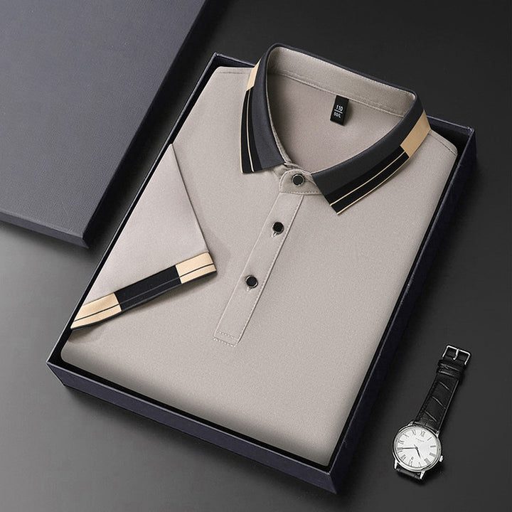 Elegant polo shirt for men with modern collar and stylish accents Lune London