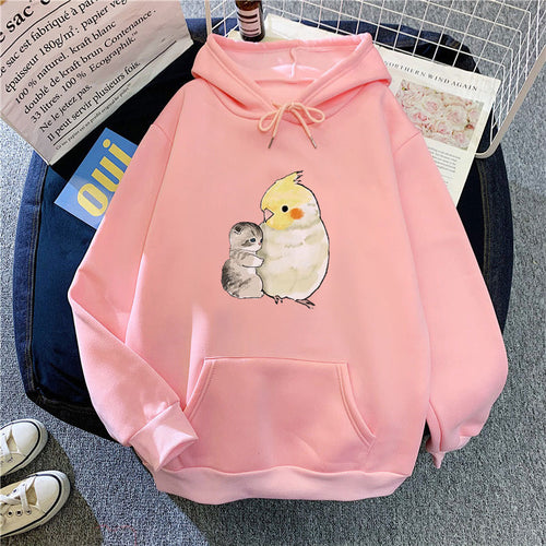 Ladies hoodie with animal motif Chic & Stil
