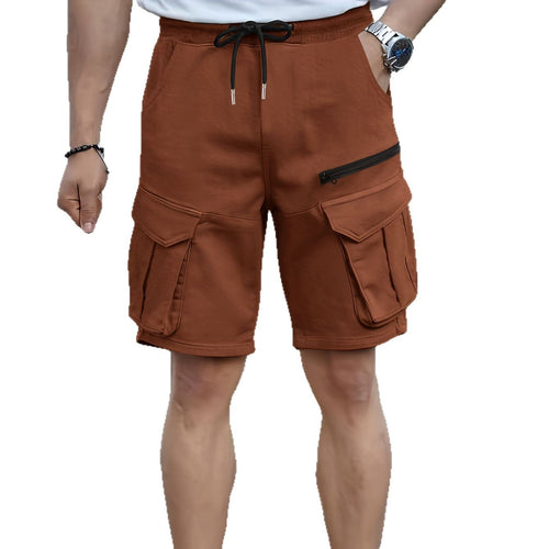 Men's cargo style utility shorts with multiple pocket design Amarae