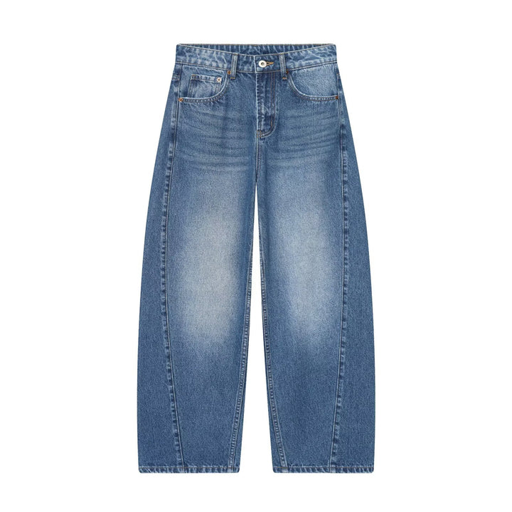 Women’s cropped wide-cut jeans with high waist and front seam details Amarae