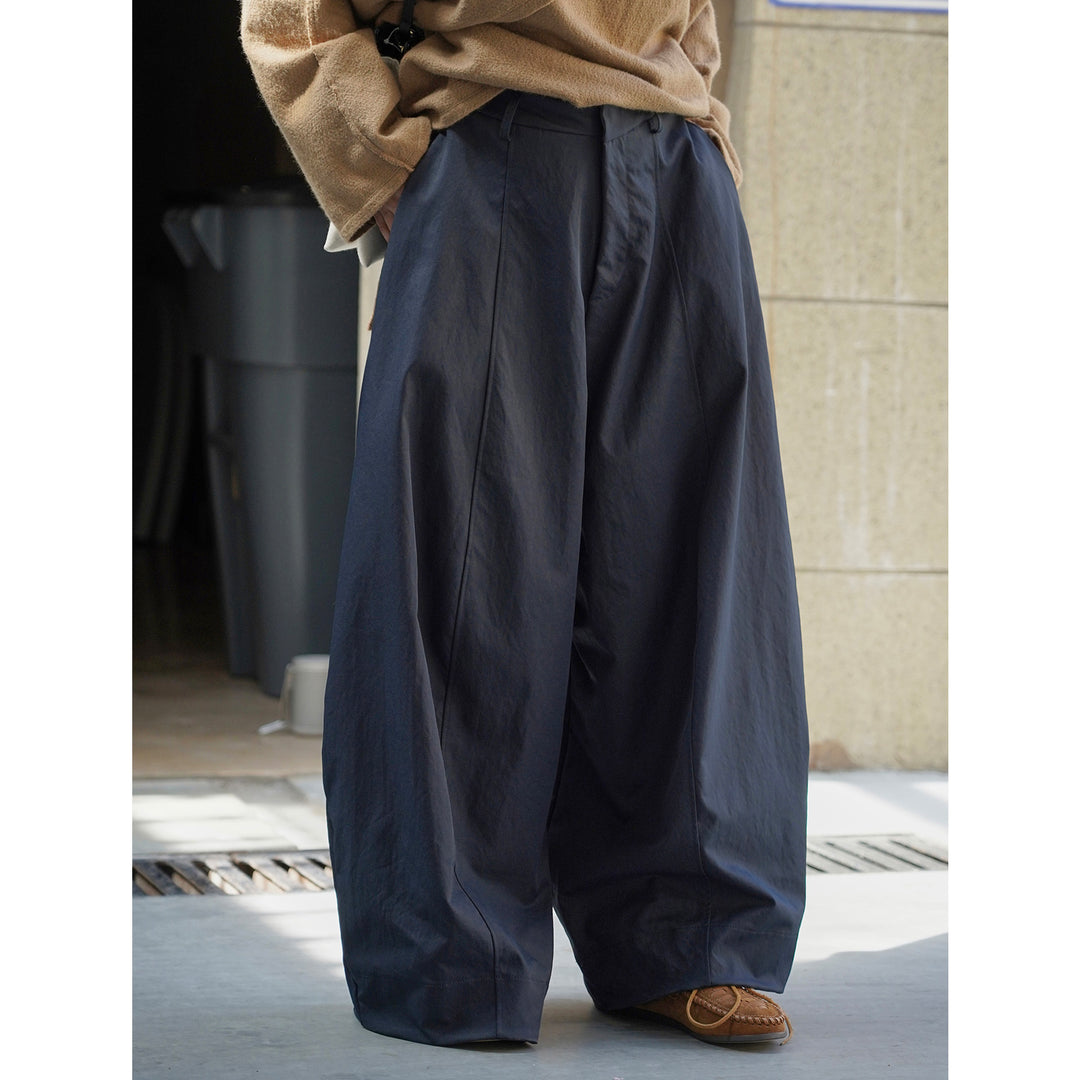 Women's ultra-wide high-waisted culotte pants with a deep crotch and clean waistband Amarae
