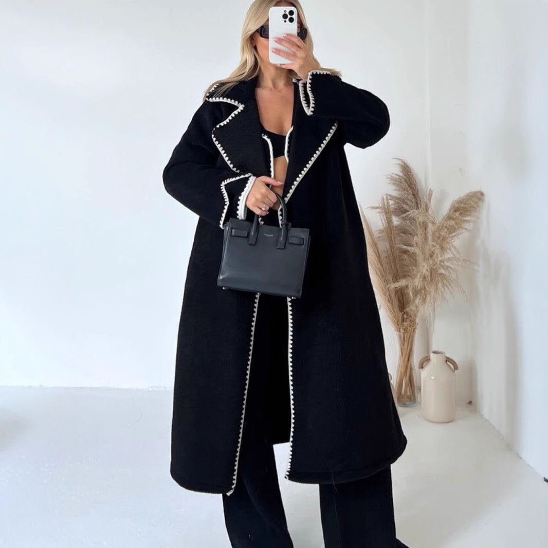 Ladies Elegant Boucle Coat Amarae