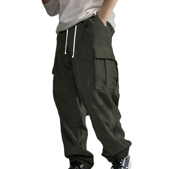 Men's Casual Cargo Pants with Soft Cord Material Lune London