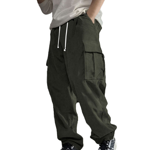 Men's Casual Cargo Pants with Soft Cord Material Amarae