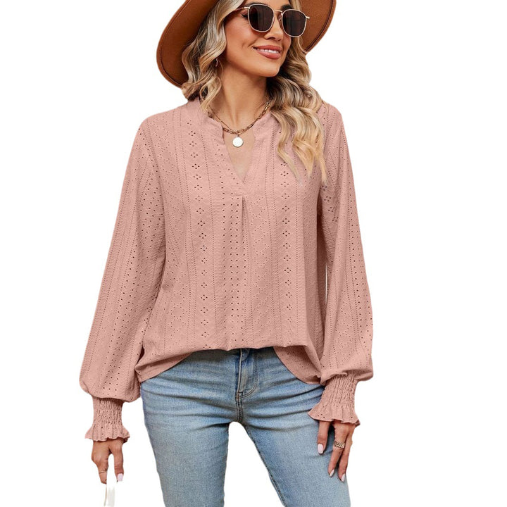 Women's blouse with lace pattern and elegant cut Lune London