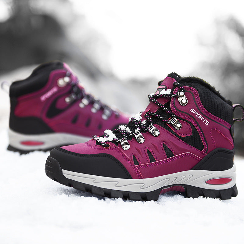Women's Insulated Waterproof Trekking Ankle Boot with Thermal Lining and Non-Slip Profile Sole Amarae